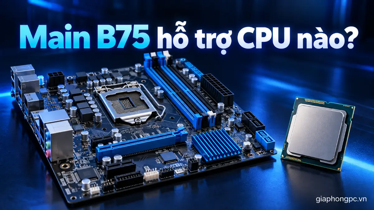 Main B75 hỗ trợ CPU nào – socket LGA1155