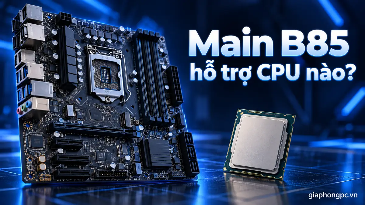 Main B85 hỗ trợ CPU nào – socket LGA1150
