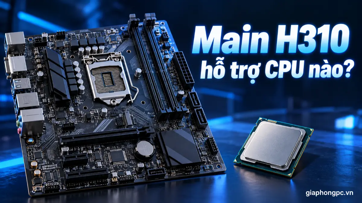 Main H310 hỗ trợ CPU nào – Intel thế hệ 8 và 9