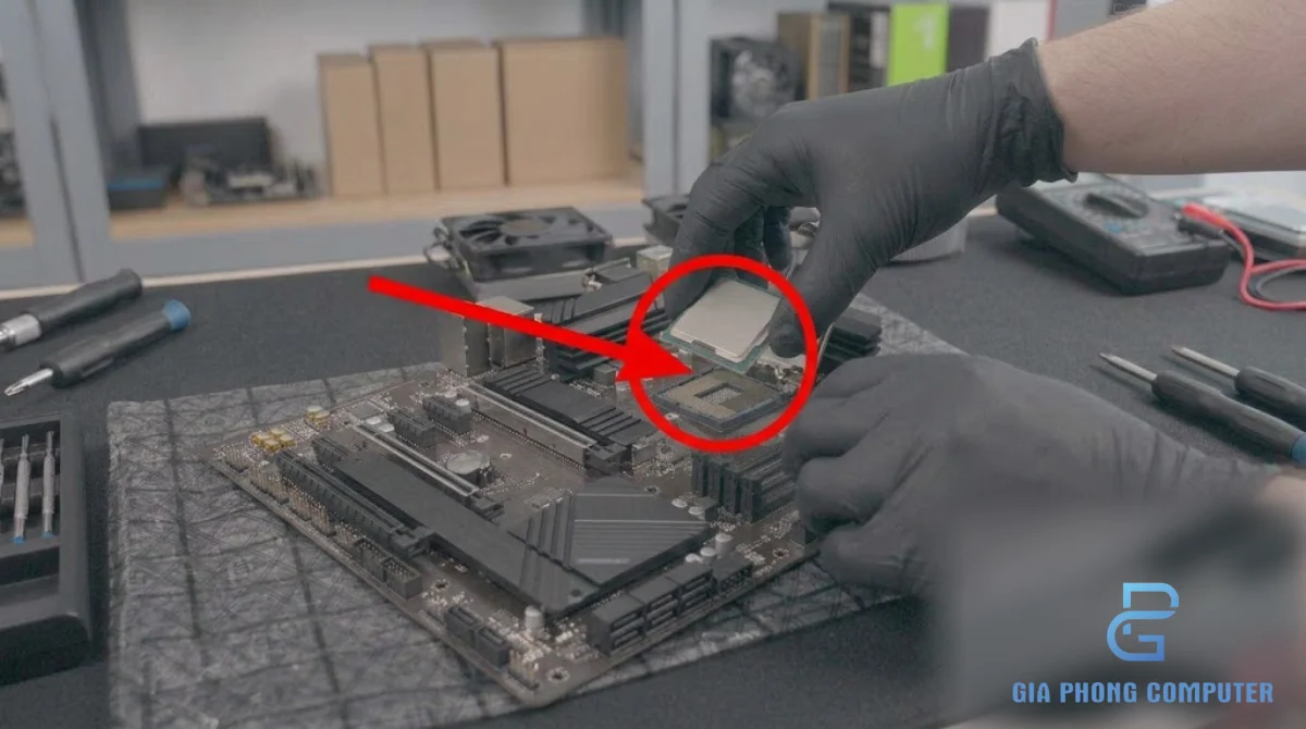 CPU Core i5-11400F lắp trên mainboard H510M