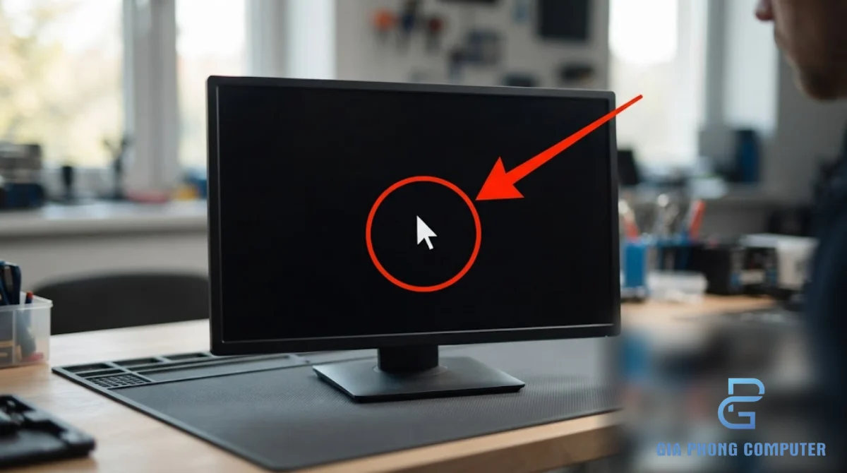 Màn hình đen chỉ có chuột trên Windows