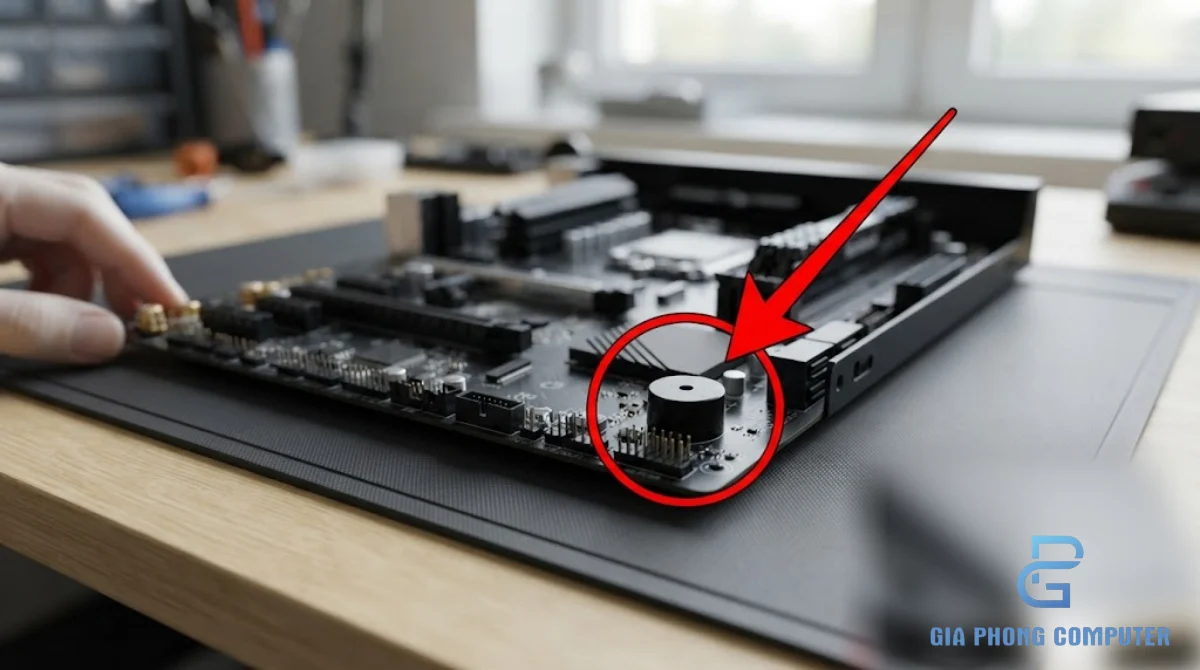 Loa buzzer trên mainboard phát tiếng bíp báo lỗi