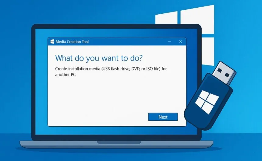 Cách tạo USB bằng Media Creation Tool