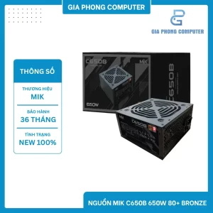 NGUỒN MIK C650B 650W 80 PLUS BRONZE