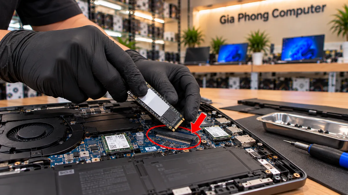 Ảnh minh họa nâng cấp SSD laptop TPHCM tại Gia Phong Computer