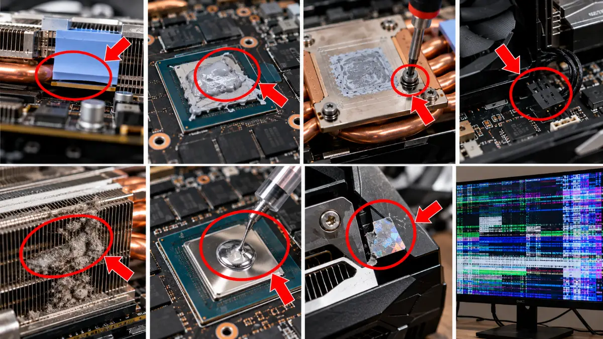 Những lỗi thường gặp khi thay keo tản nhiệt VGA – thay keo tản nhiệt VGA