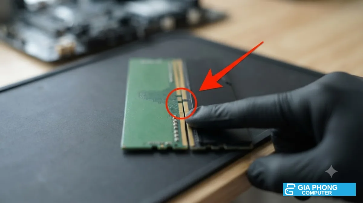 RAM DDR4 và DDR5 khác nhau ở khấc chân cắm