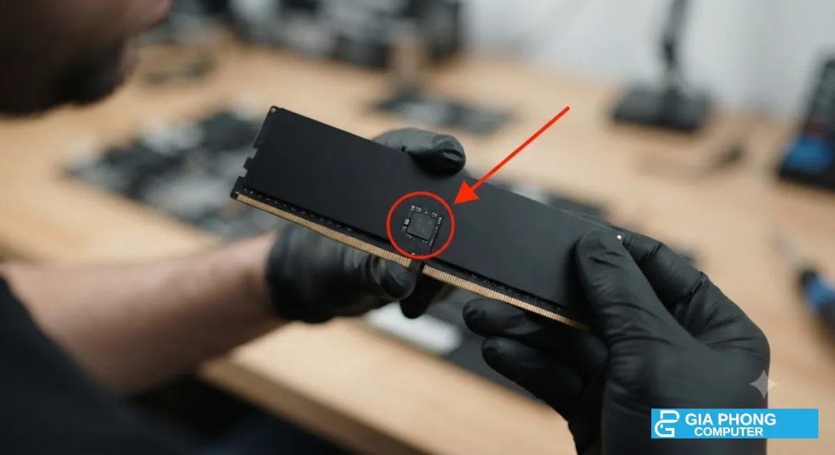 Chip PMIC trên thanh RAM DDR5