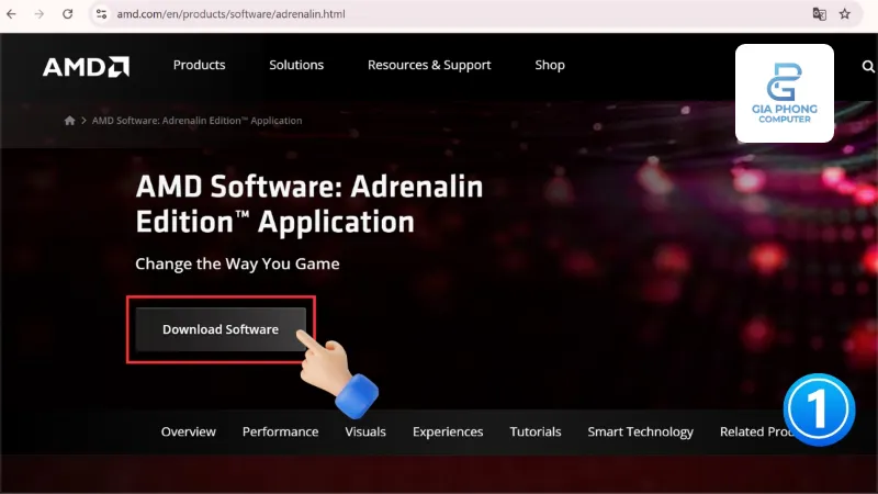 Reset driver AMD bằng AMD Software: Adrenalin Edition