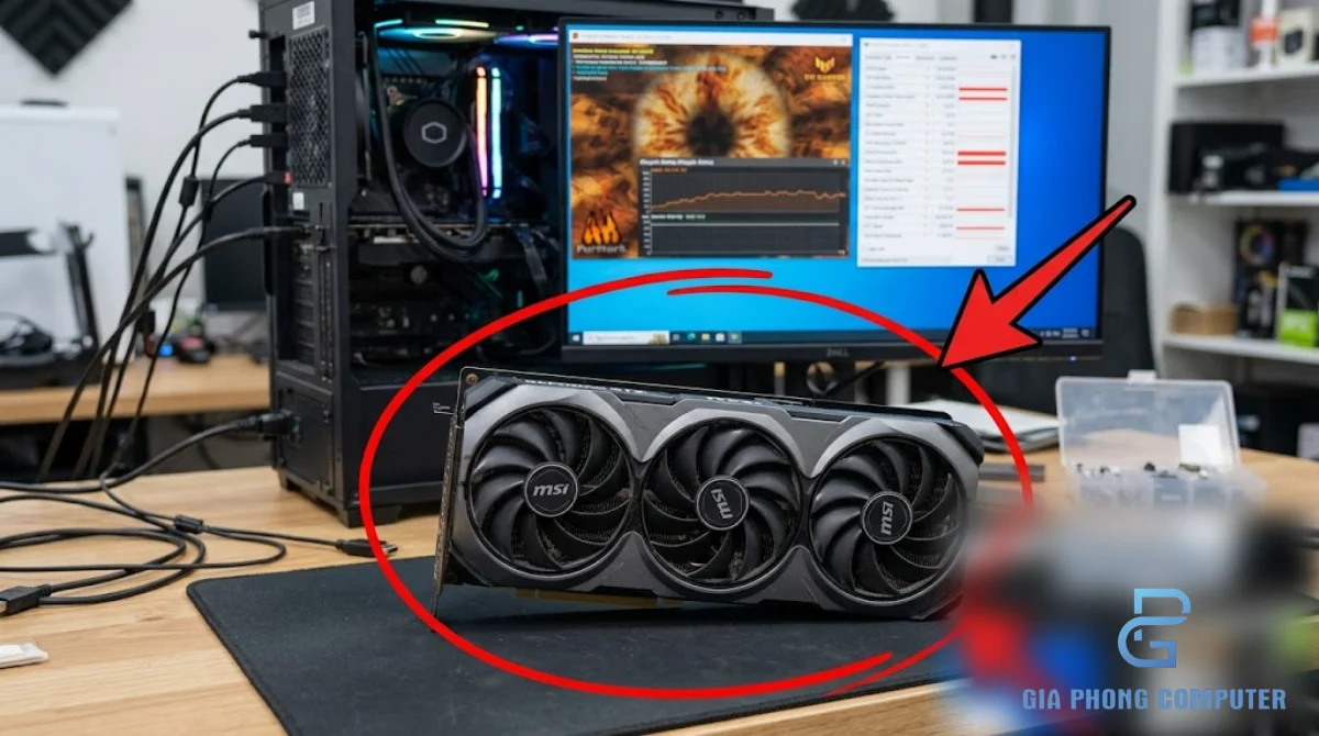 RTX 4070 cũ với thiết kế card đồ họa gaming 12GB GDDR6X