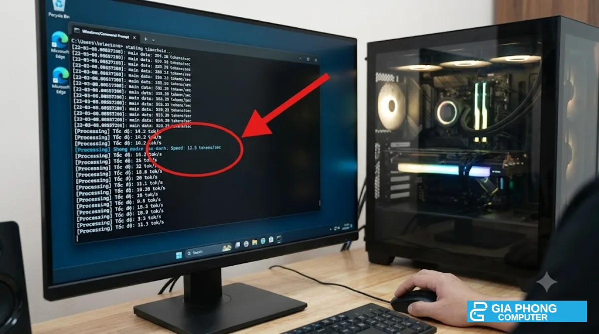 Tốc độ chạy mô hình AI cục bộ trên RTX 5060 Ti