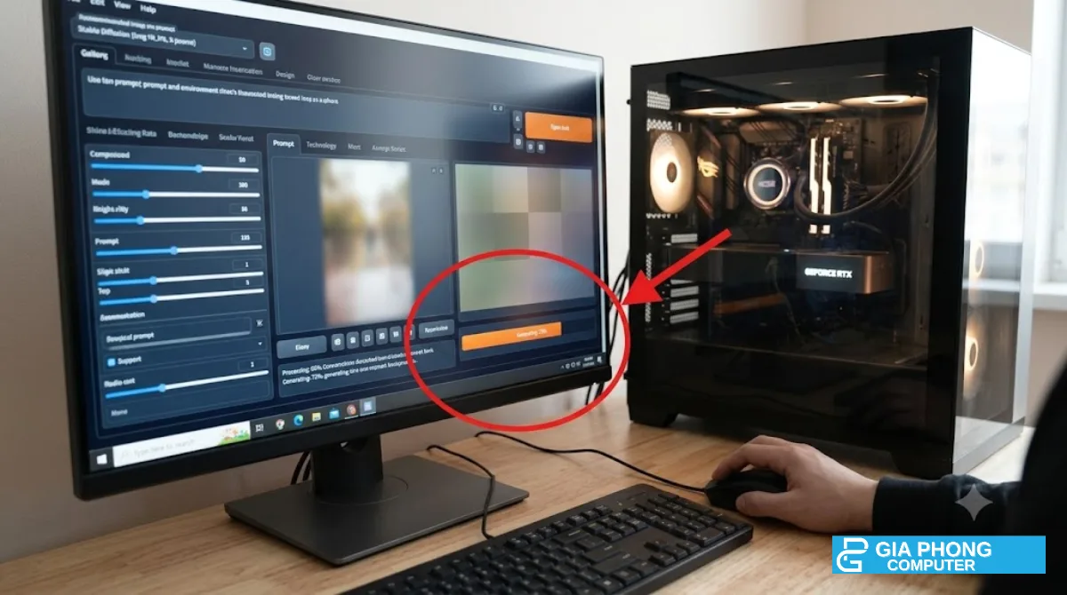 RTX 5060 Ti 16GB chạy AI tạo ảnh