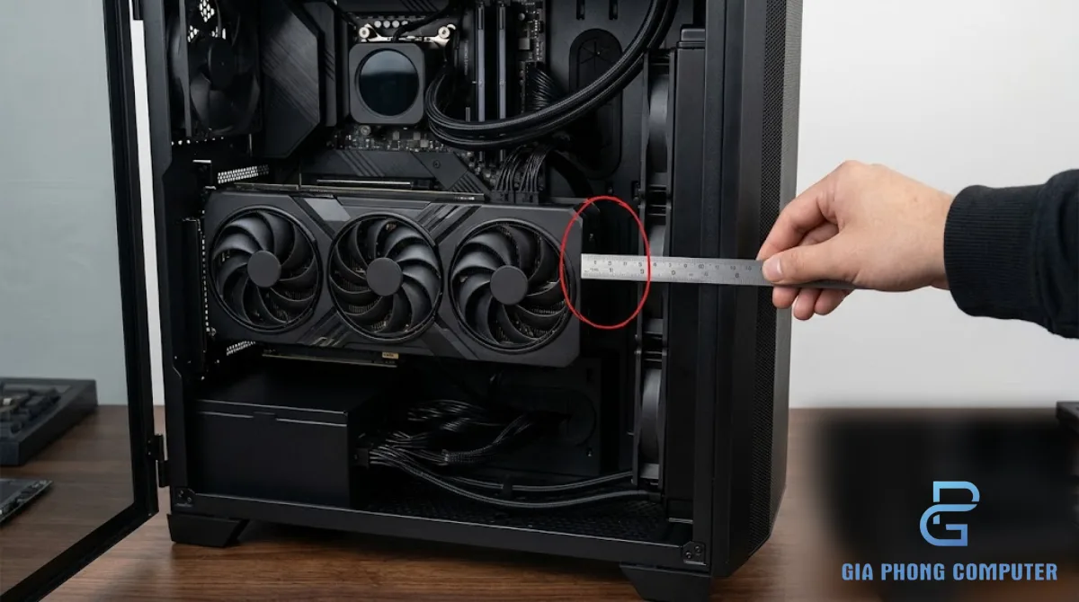 Kiểm tra đầu cấp nguồn 16-pin của card đồ họa RTX 5070 trước khi lắp đặt
