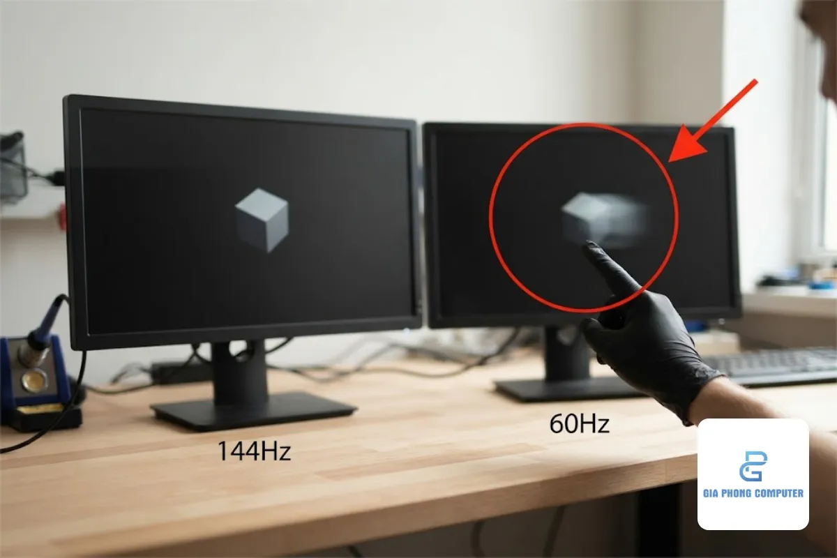 So Sánh Thông Số Kỹ Thuật Giữa Màn Hình 144Hz Và 60Hz