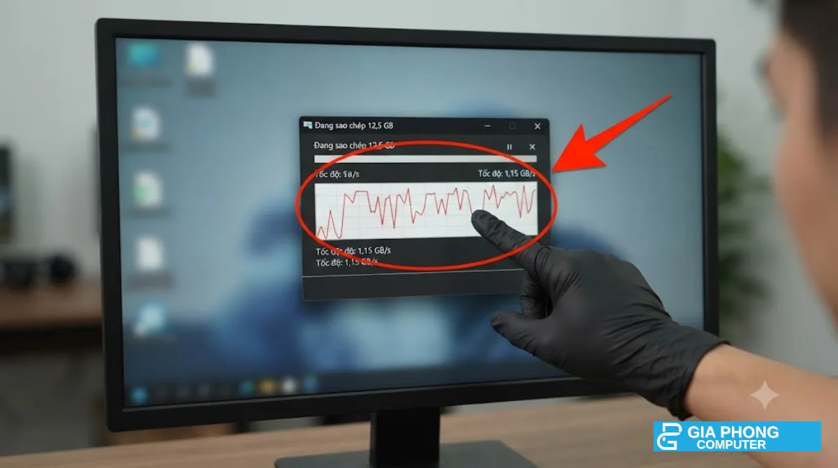 Chép file lớn trên SSD NVMe