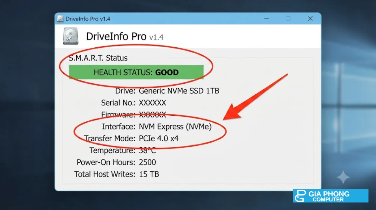 Kiểm tra SSD SATA hay NVMe bằng phần mềm