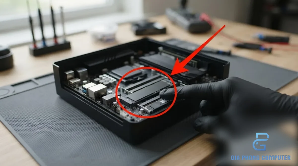 Khe SSD M.2 nâng cấp Steam Machine