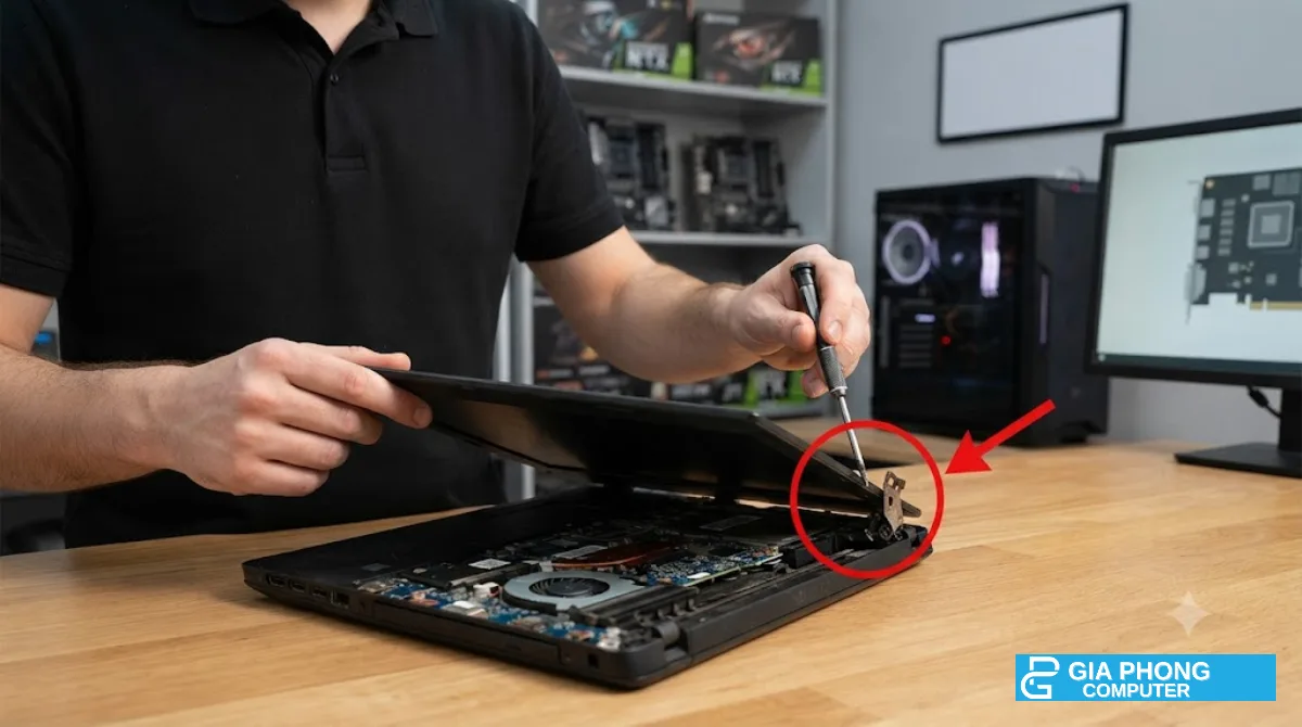 Ảnh minh họa sửa bản lề laptop tại Gia Phong Computer