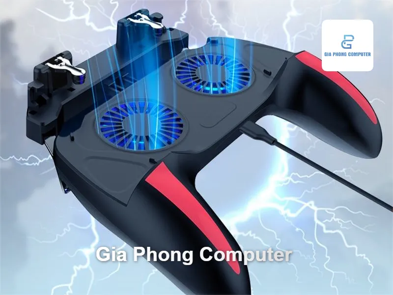 Tay cầm tích hợp quạt & sạc dự phòng - Top các phụ kiện chơi game điện thoại dành cho game thủ