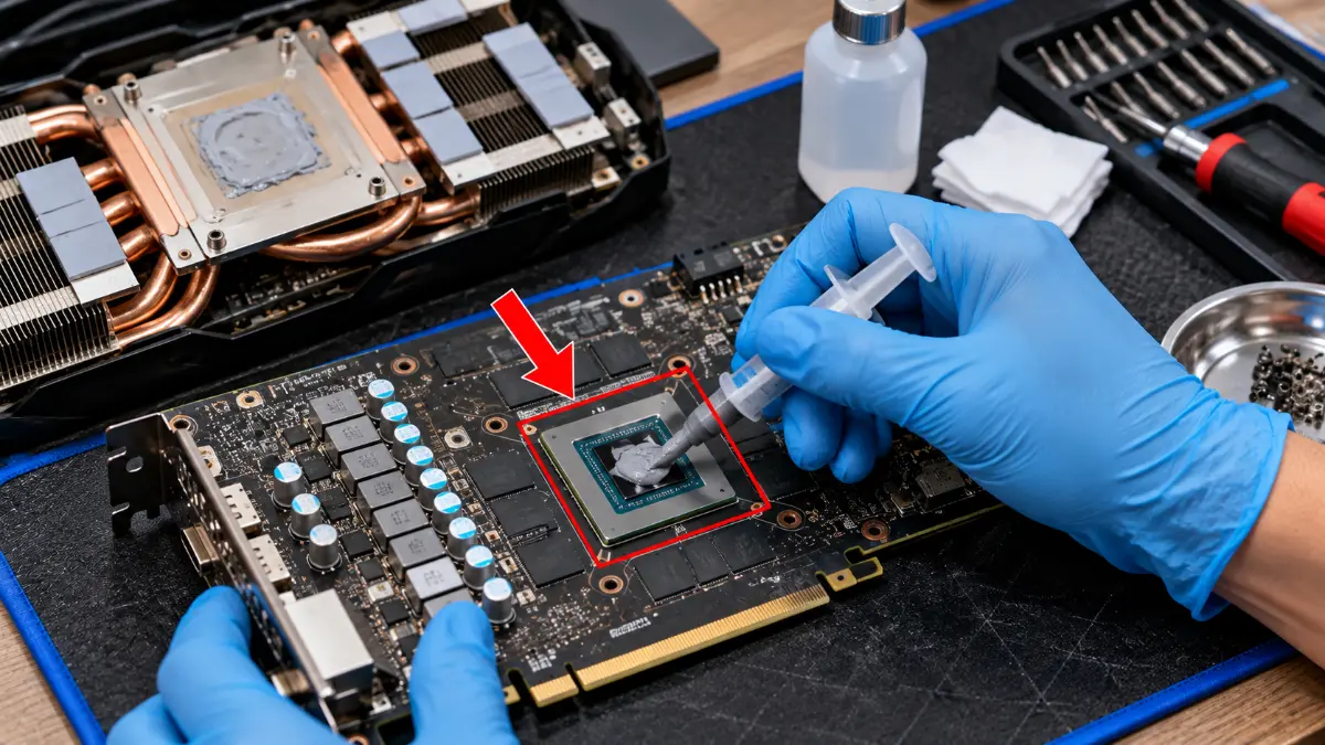 Ảnh minh họa thay keo tản nhiệt VGA tại Gia Phong Computer