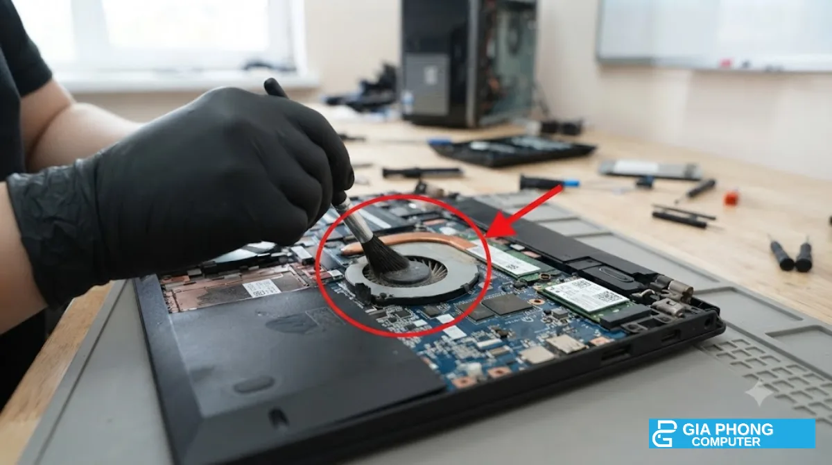 Vệ sinh quạt tản nhiệt ThinkPad T14 cũ