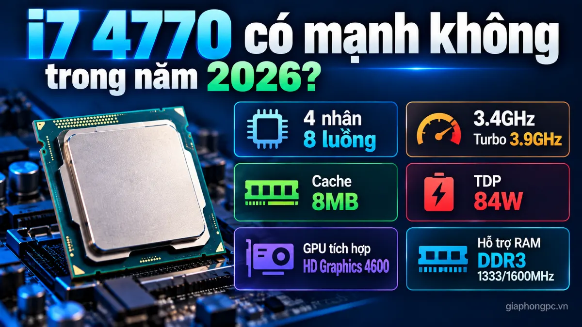Thông số i7-4770 cần biết trước khi nâng cấp