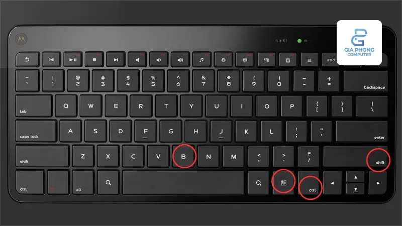 Tổ hợp phím Win + Ctrl + Shift + B