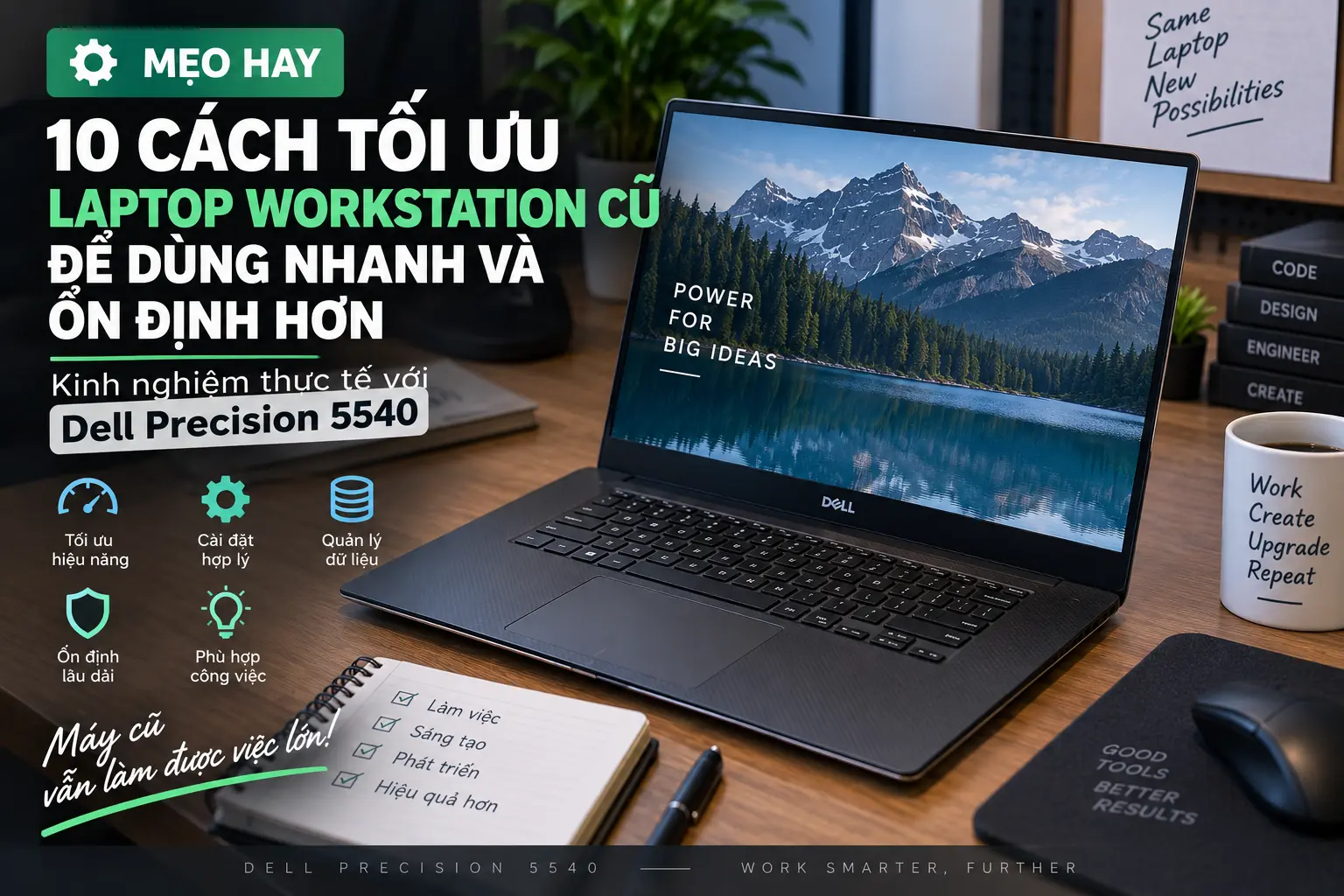 10 Cách Tối Ưu Laptop Workstation Cũ Để Dùng Nhanh Và Ổn Định Hơn