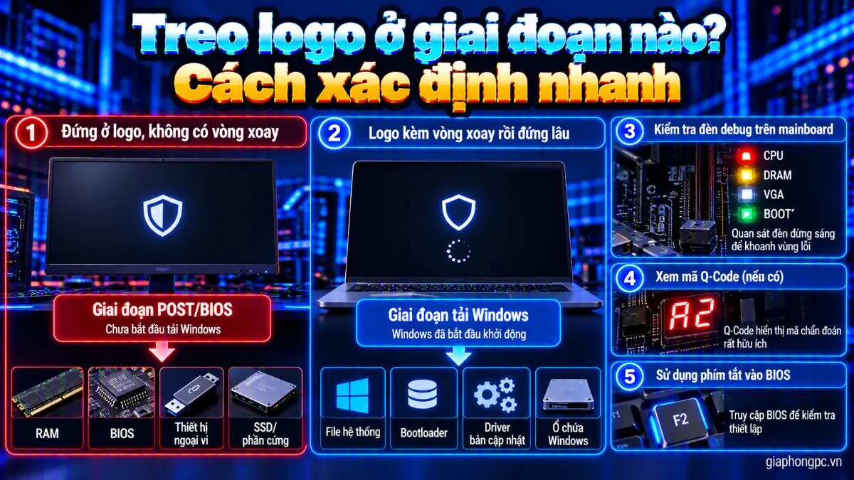 Treo logo ở giai đoạn nào cách xác định nhanh