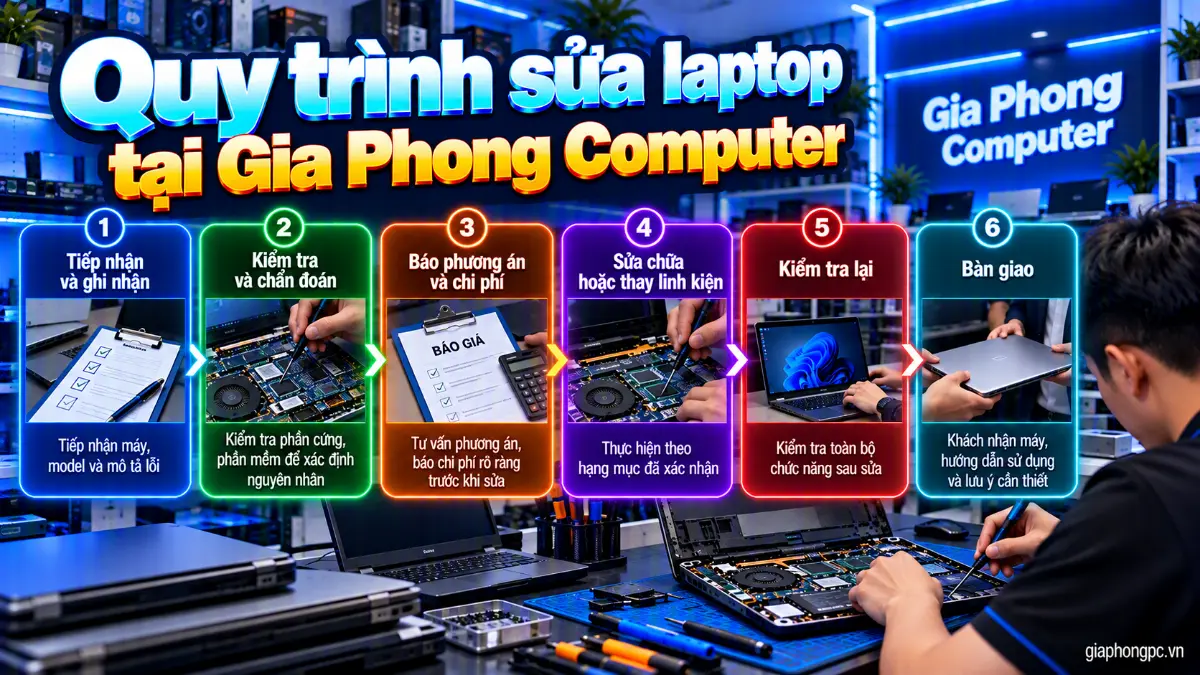 Trước khi mang laptop đi sửa nên tự kiểm tra gì