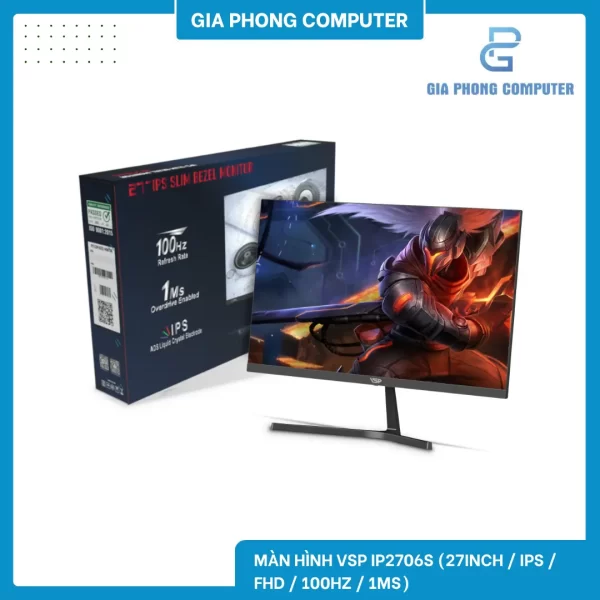 Màn hình VSP IP2706S (27inch / IPS / FHD / 100Hz / 1ms)