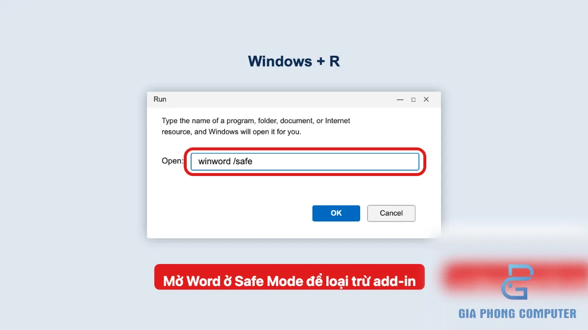 Kiểm tra COM Add-ins trong Microsoft Word để xác định lỗi khởi động